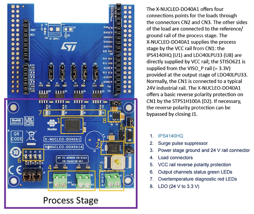Location Circuit - STMicroelectronics X-NUCLEO-DO4xA1 Digital Output Expansion Boards